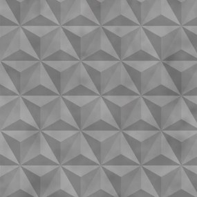 Papel de Parede 3D Triangular Cimento Queimado