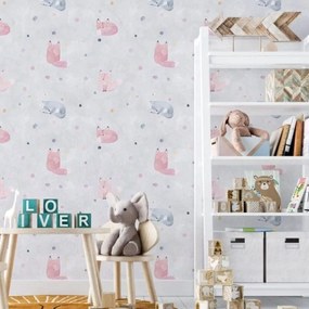 Papel Infantil Bichinhos Dcorando Quarto Menina