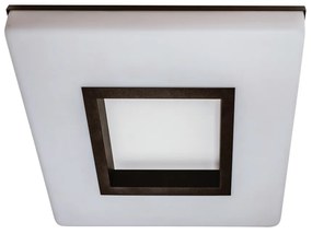 Plafon Vivaz 46X46Cm Led 36,8W Bivolt | Usina 19020/46 (AV-M - Avelã Metálico, 3000k)