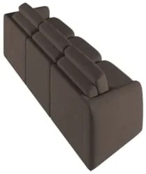 Sofá Cama Casal para Sala 246cm Polska Z08 Veludo Marrom - Mpozenato