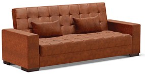 Sofá Cama Casal 3 Lugares 210cm Lisboa Corano D03 - D'Rossi - Nozes