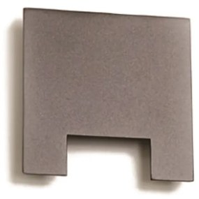 Arandela Uneve Quadrado Plano 1,7X10X10Cm 1Xled 5,5W 2700K - Old Artis... (GRAFITE, 110V)