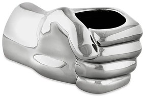 Cachepot "Mão Prata" em Cerâmica 7,5x15 cm - D'Rossi