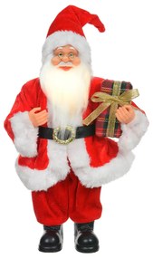 Papai Noel Decorativo com Led Vermelho e Branco 30x15 cm F04 - D'Rossi