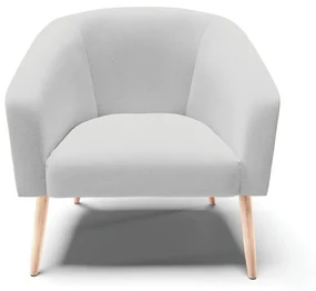 Poltrona Decorativa Pé Palito Natural Stella Linho D03 - D'Rossi - A05 Cinza