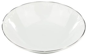 Saladeira 24 Cm Porcelana Schmidt - Dec. Filetado Prata Pomerode 0012