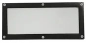 Balizador Embutir Aluminio Vidro Ip65 8,2x24cm