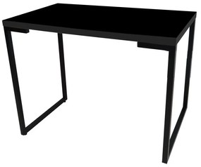 Mesa Para Computador Escrivaninha Industrial Porto Preto 120 cm - D'Rossi