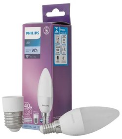 Lampada Led Vela E-14 3,5W 350Lm - LED BRANCO FRIO (6500K)