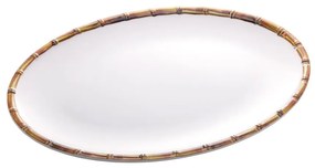 Travessa Melamina Bambu Branco 40x28x2cm 28315 Wolff