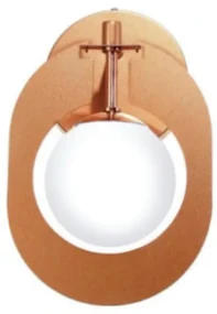 Arandela Globo Corte Laiser 16X13X26Cm Metal E Globo Ø10Cm 01Xg9 |Old... (GRAFITE, FOSCO (BRANCO))