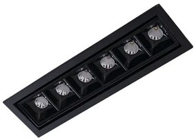 Plafon Led Embutir Aluminio 14W 12 2700K Picco - PRETO