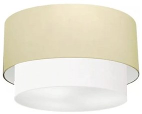 Plafon Para Corredor Cilíndrico SC-3045 Cúpula Cor Algodão Crú Branco