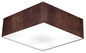 Plafon Para Sala Quadrado SL-3052 Cúpula Cor Café
