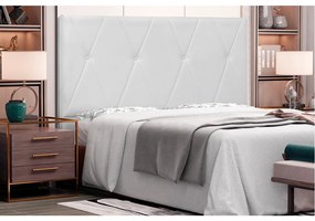 Cabeceira Aquilla Para Cama Box Casal 140 cm Corino - D'Rossi - Branco