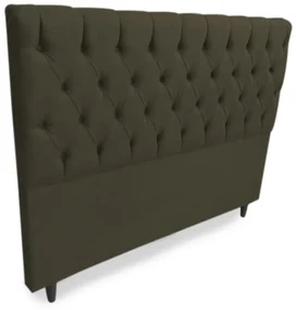 Cabeceira Cama Box Solteiro 100cm Nicole Suede Marrom - Sheep Estofados - Marrom