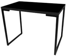 Mesa Escritório Estilo Industrial Porto 90cm M24 Preto - Mpozenato