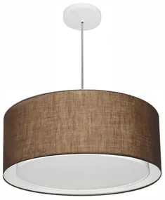 Pendente Cilíndrico Café MJ-4294 Para Mesa de Jantar e Estar