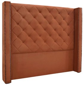 Cabeceira Cama Box King 195 cm Vicenza Veludo S04 - D'Rossi - Cobre