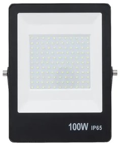 Projetor Led Ultrafino Aluminio 100W 120 6500K Ip65 - PRETO