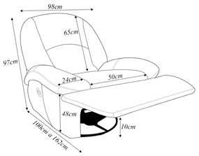 Poltrona do Papai Sala de Cinema Carrie Reclinável Retrátil Manual Glider Giratória Couro Azul Turquesa Manchado G40 - Gran Belo