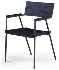 Cadeira Palm Com Braco Ebony Base Grafite - 73507 Sun House