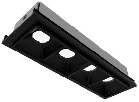 Plafon Led Modulo 4w Aluminio 3000k Preto New Fit40