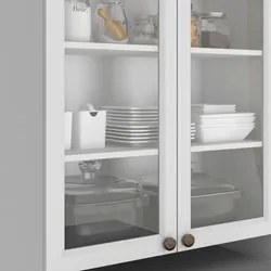 Armário de Cozinha Modulado 4 Peças Com Pia Inox CJ1 Duna P09 Branco -