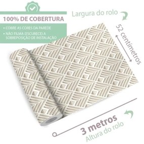 Papel Adesivo Lavável Cozinha Creme Acinzentado Dcorando