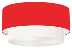 Plafon Para Banheiro Cilíndrico SB-3062 Cúpula Cor Vermelho Branco