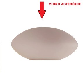 Vidro Asteróide Ø11,7X5,6Cm Disco Fosco - Vidro Avulso - Usina - 53/12 (FOSCO)