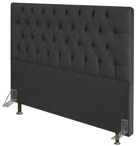 Cabeceira Diamante Para Cama Box King 195 cm Linho - D'Rossi - Grafite