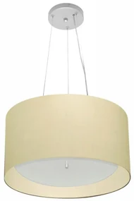 Pendente Cilíndrico Bege MJ-4319 Para Mesa de Jantar