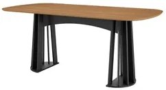 Mesa De Jantar Retangular 6 Lugares Lanna D01 Freijó/Preto Fosco - Mpo