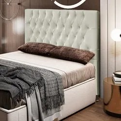 Cabeceira Cama Box King 195cm Diamante Sintético J02 Bege - Mpozenato