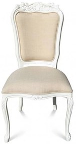 Cadeira Luiz XV Entalhada Madeira Maciça Design de Luxo Peça Artesanal