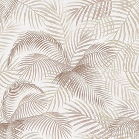 Papel de Parede Floral Folhas de Palmeira Vintage 0.52m x 3.00m