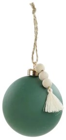 Conjunto 4 Bolas Lisa Com Estrela 8Cm Verde Pistache - Cromus