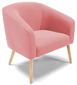 Cadeira Sala de Jantar Pé Palito Natural Stella Suede D03 - D'Rossi - Rose