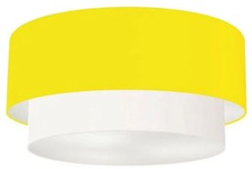 Plafon Duplo Cilíndrico Vivare Md-3017 Cúpula Tecido 50x40cm - Bivolt