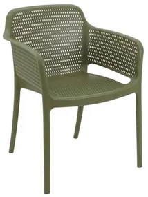Cadeira Tramontina Gabriela em Polipropileno e Fibra de Vidro Verde Oliva