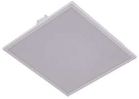 Plafon Led Embutir Edge Quadrado 8W Branco - LED BRANCO FRIO (5000K)