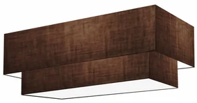 Plafon Para Sala de Jantar Retangular SJ-3044 Cúpula Cor Café