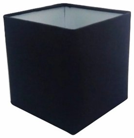 Cúpula em tecido quadrada abajur luminária cp-4224 16/16x16cm preto