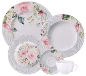 Aparelho de Jantar Tramontina Ornatta em Porcelana Decorada 20 Peças