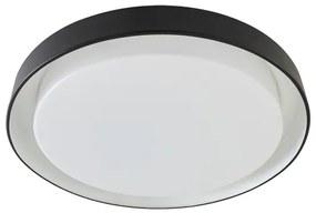 Plafon Led Sobrepor Multitemperatura 25W 46Cm Dubai - PRETO / BRANCO