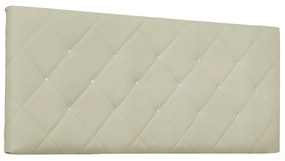 Cabeceira Painel Tânia Para Cama Box Solteiro 90 cm Corino - D'Rossi - Bege