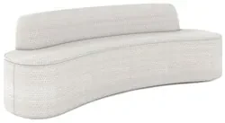 Sofá 3 Lugares para Sala de Estar Living 180cm Koane D06 Bouclê Off Wh