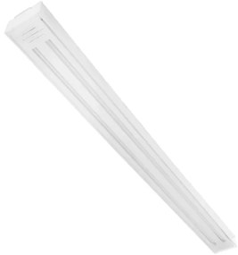 Plafon Led Sobrepor Duplo Tubular Luz Branca Valencia 120cm