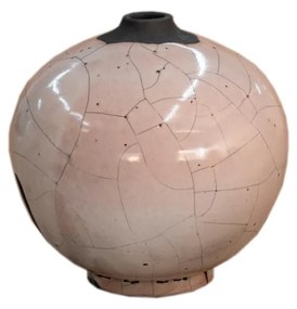 Vaso Bola decorativo em Cerâmica Carolina Haveroth – Rakú Alto Brilho  Kleiner